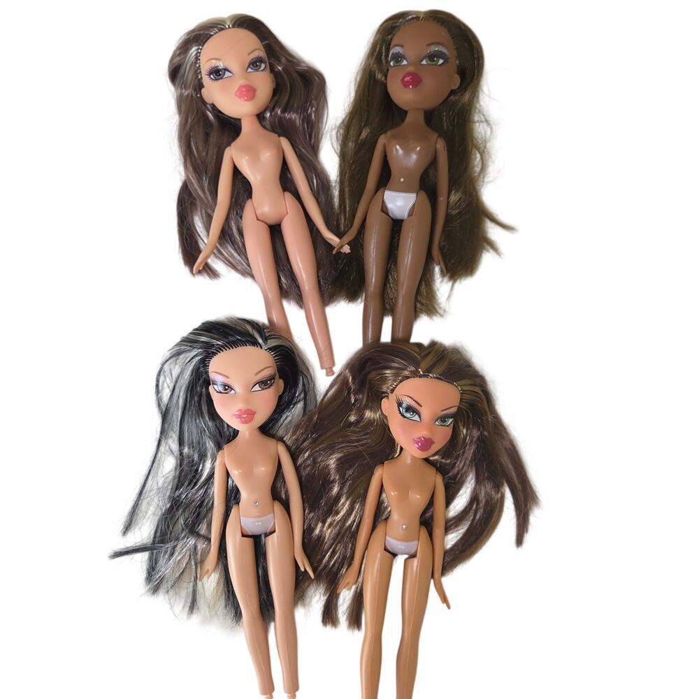 Bratz Rock Angelz 20th Anniversary 4 Nude Dolls - Yasmin Cloe Jade Sasha